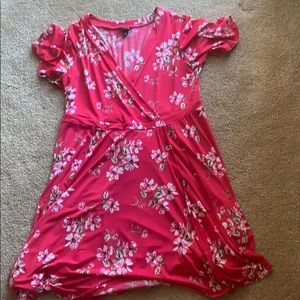 Torrid Pink Floral Dress